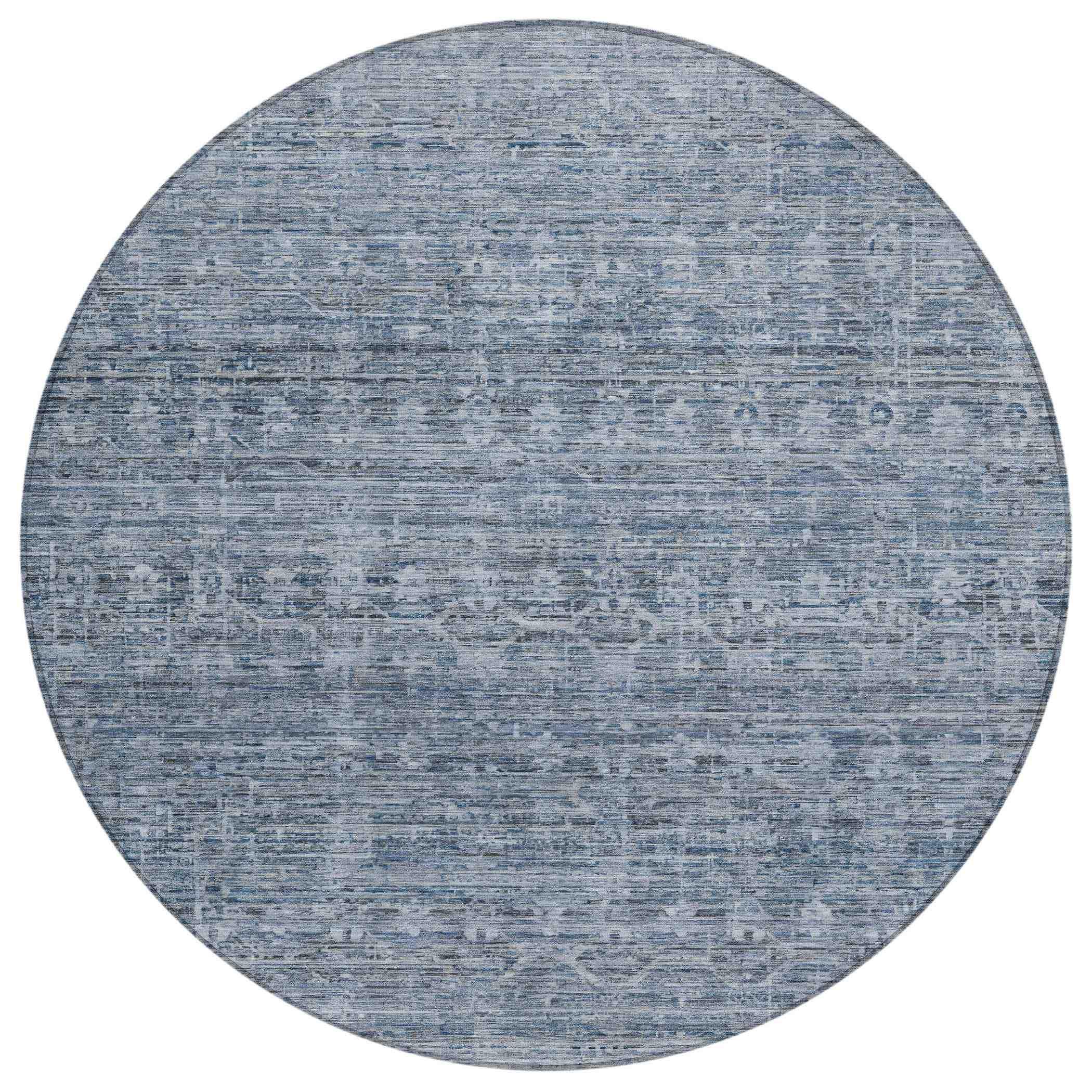 Addison Rugs Irion Blue Washable Indoor-Outdoor Rug