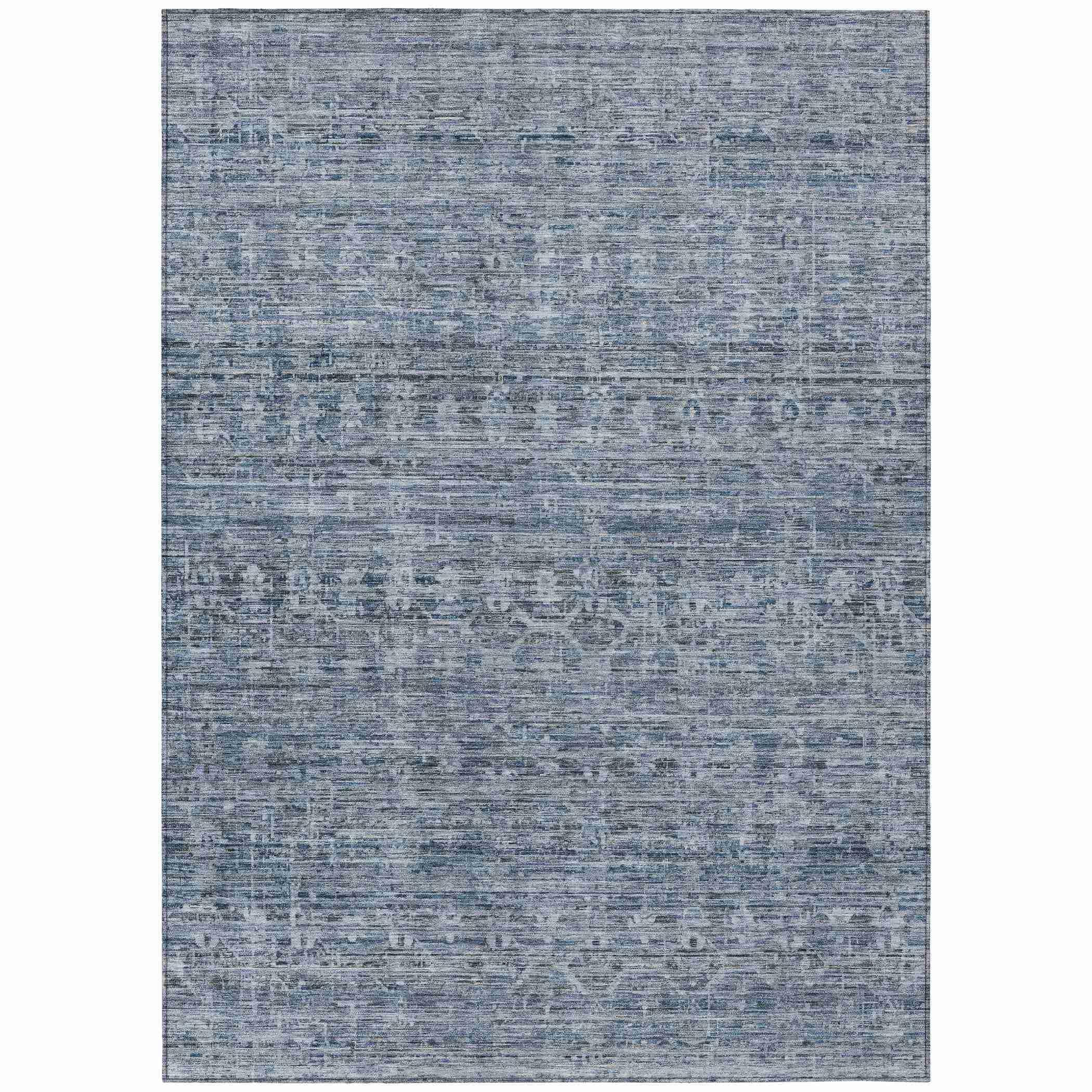 Addison Rugs Irion Blue Washable Indoor-Outdoor Rug