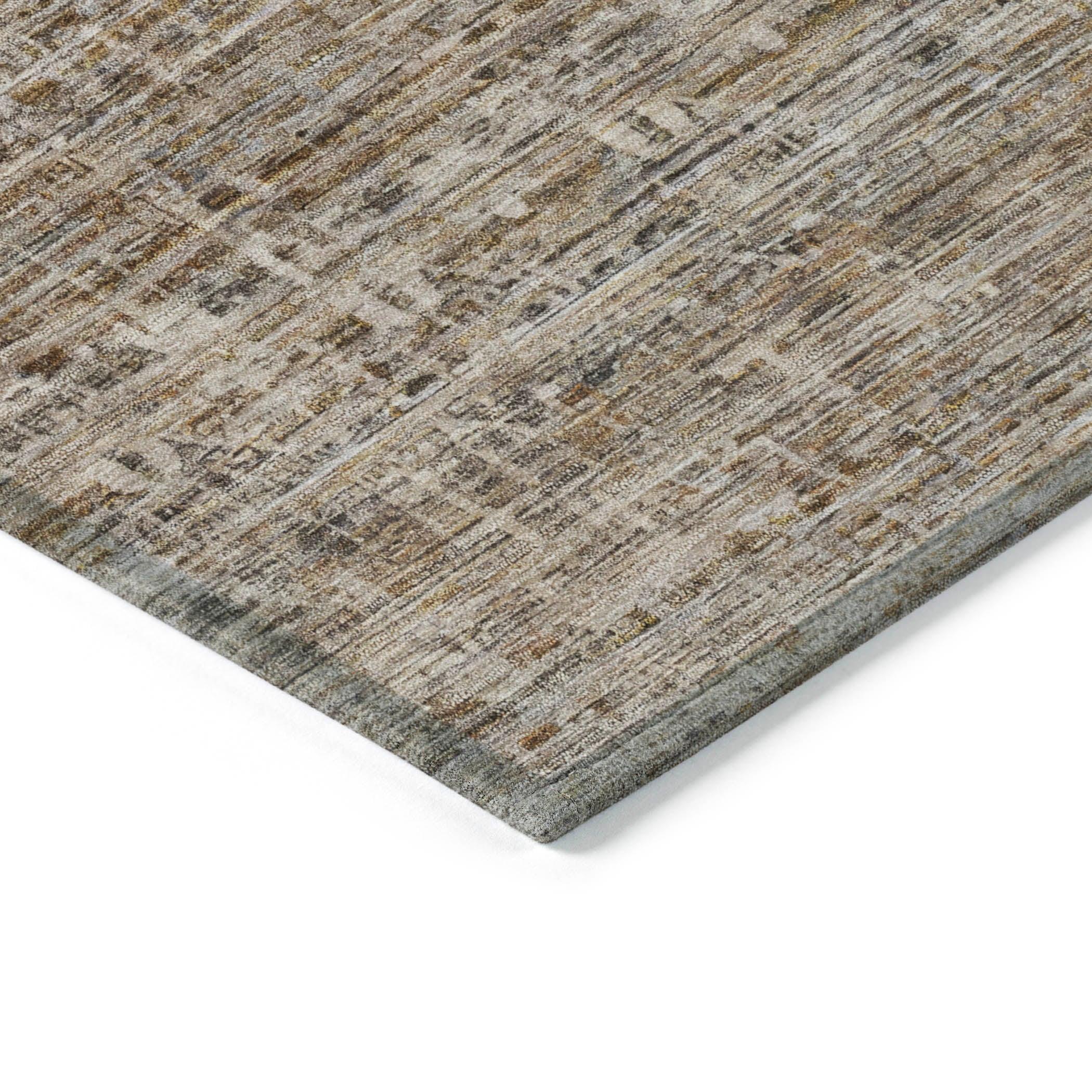 Addison Rugs Irion Brown Washable Indoor-Outdoor Rug