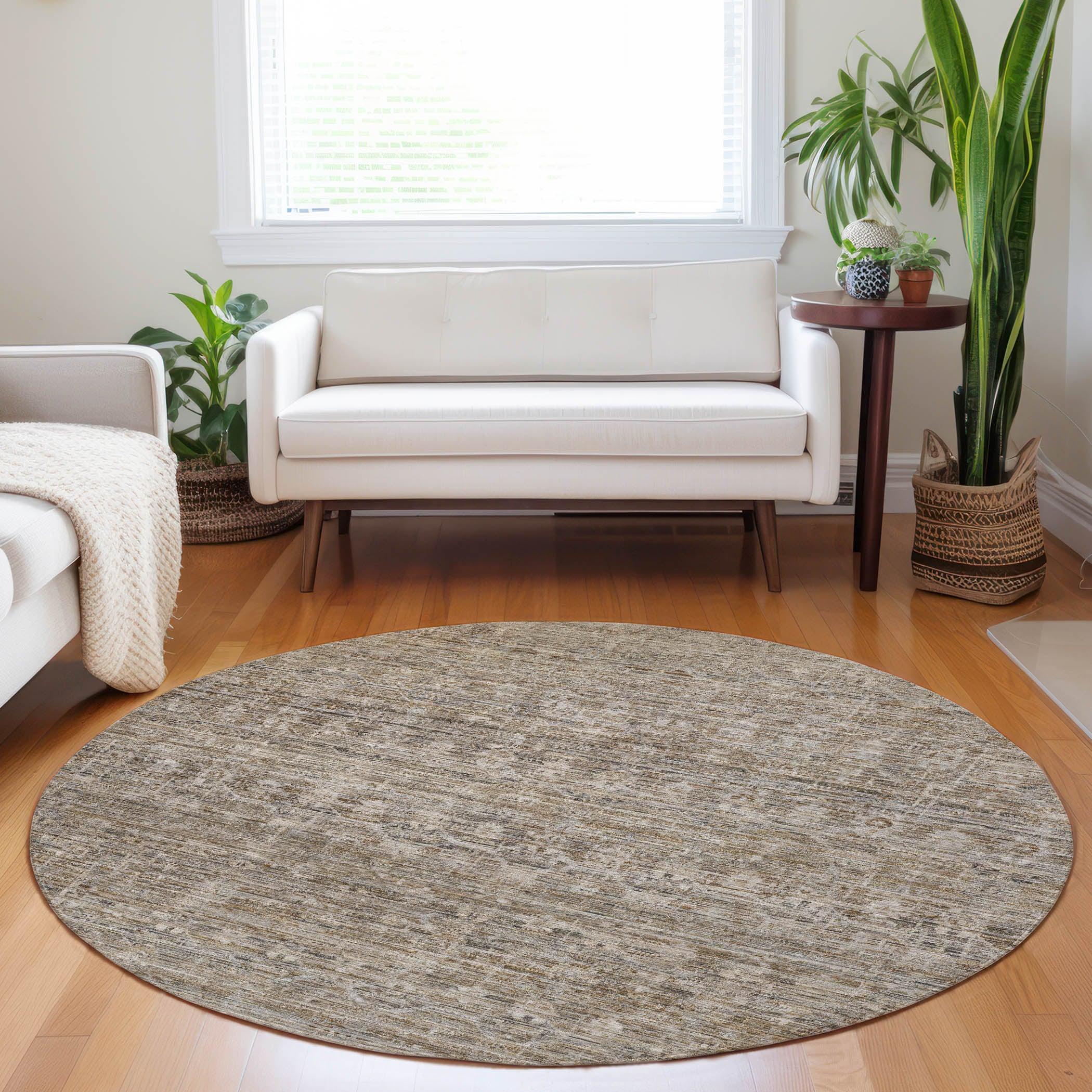 Addison Rugs Irion Brown Washable Indoor-Outdoor Rug