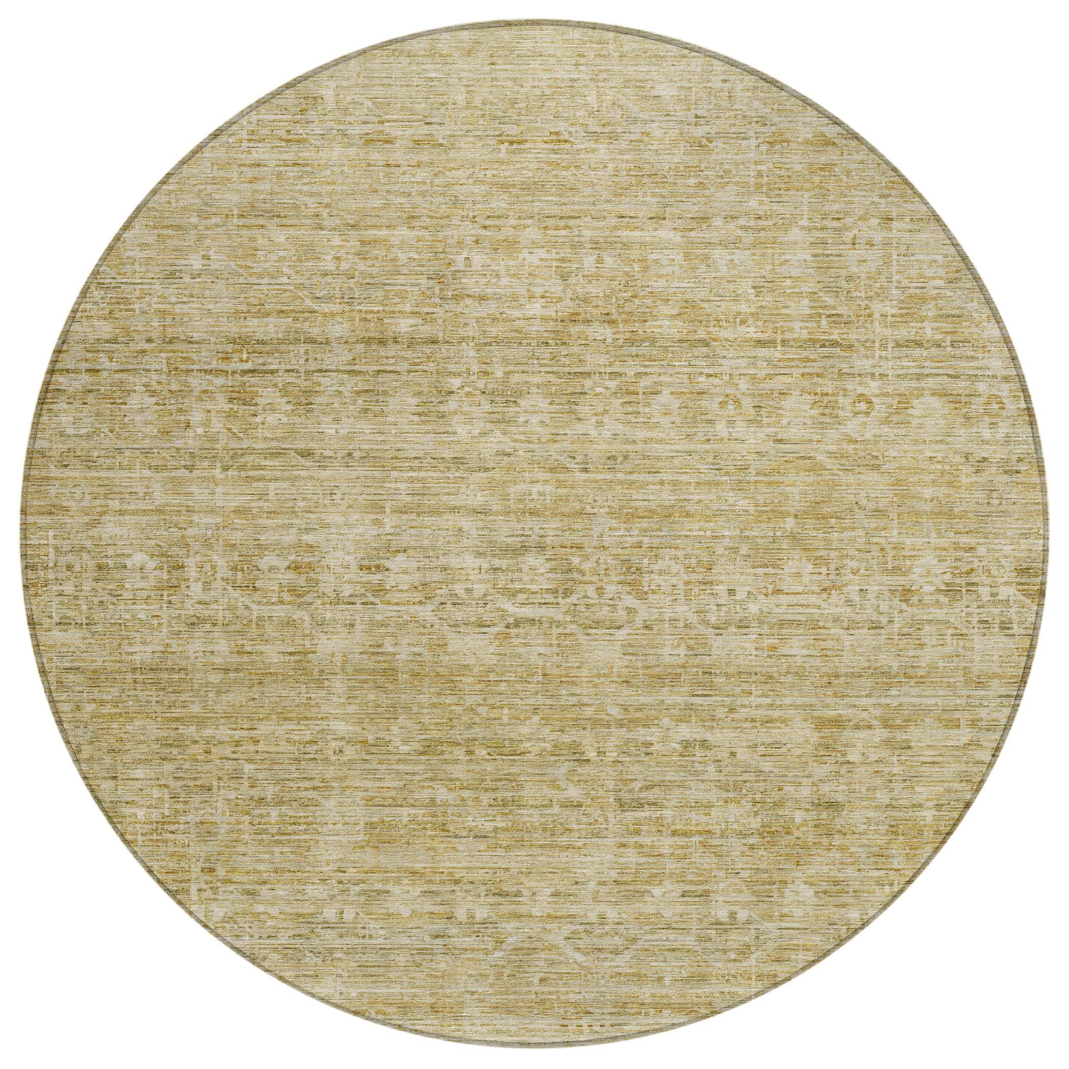 Addison Rugs Irion Gold Washable Indoor-Outdoor Rug