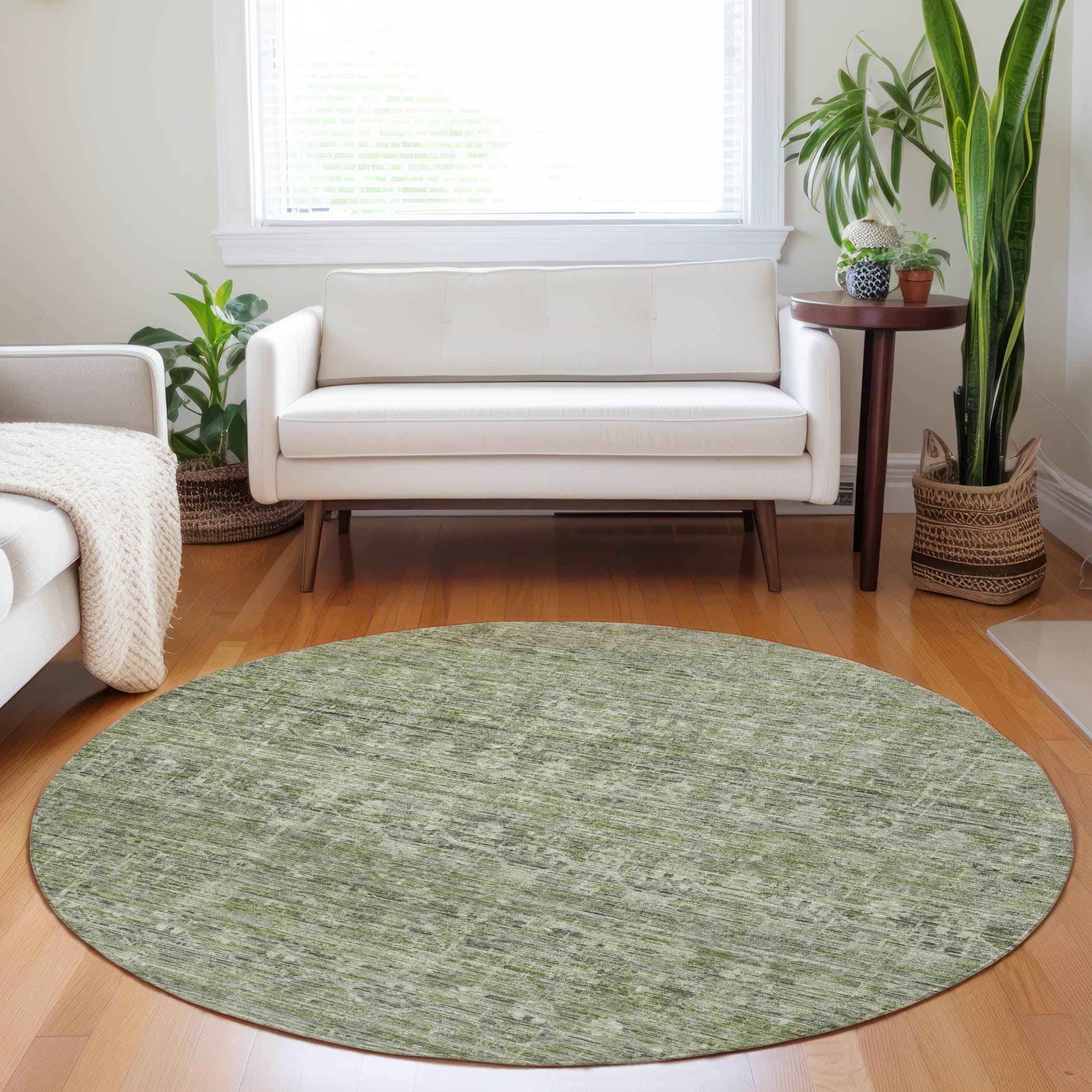 Addison Rugs Irion Green Washable Indoor-Outdoor Rug