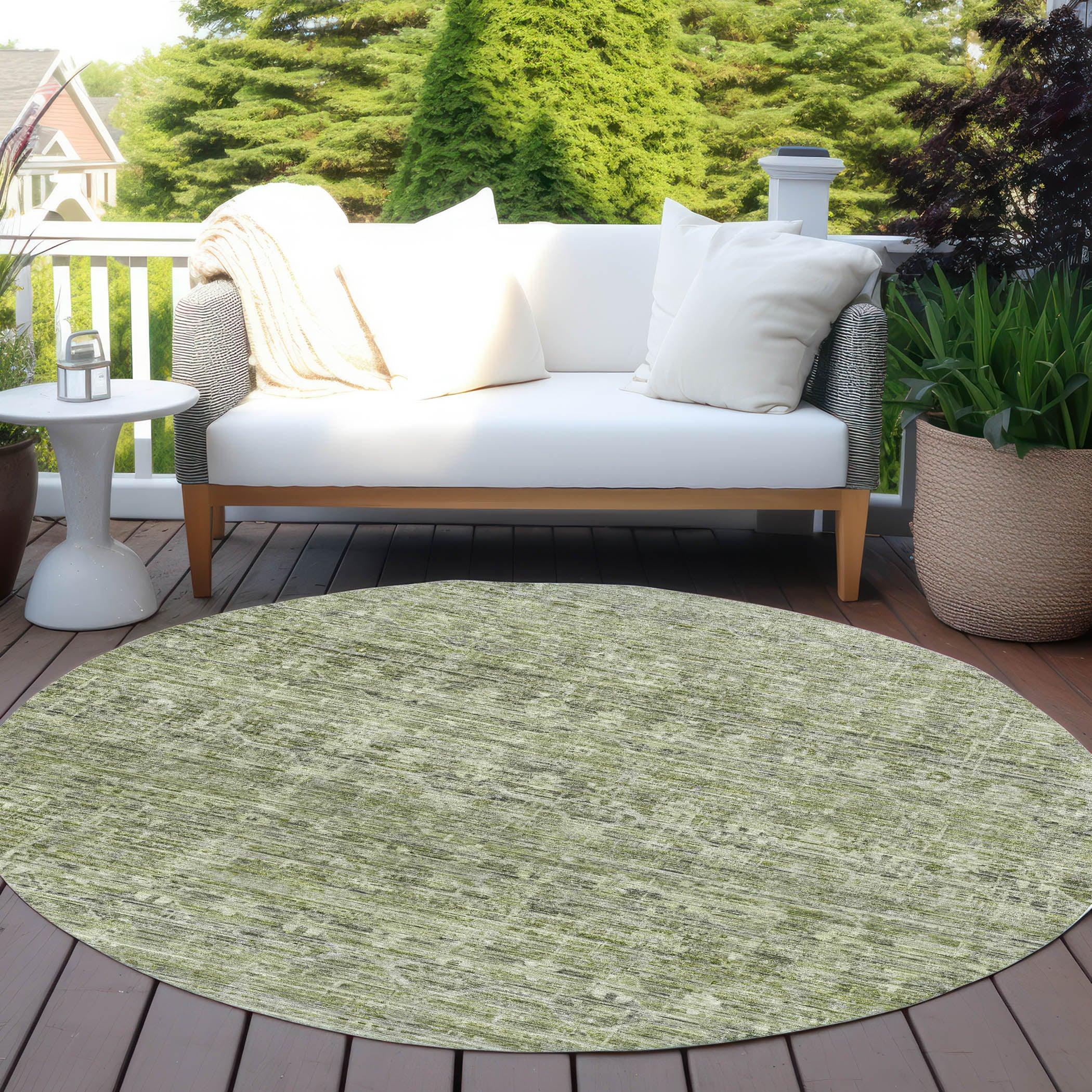 Addison Rugs Irion Green Washable Indoor-Outdoor Rug