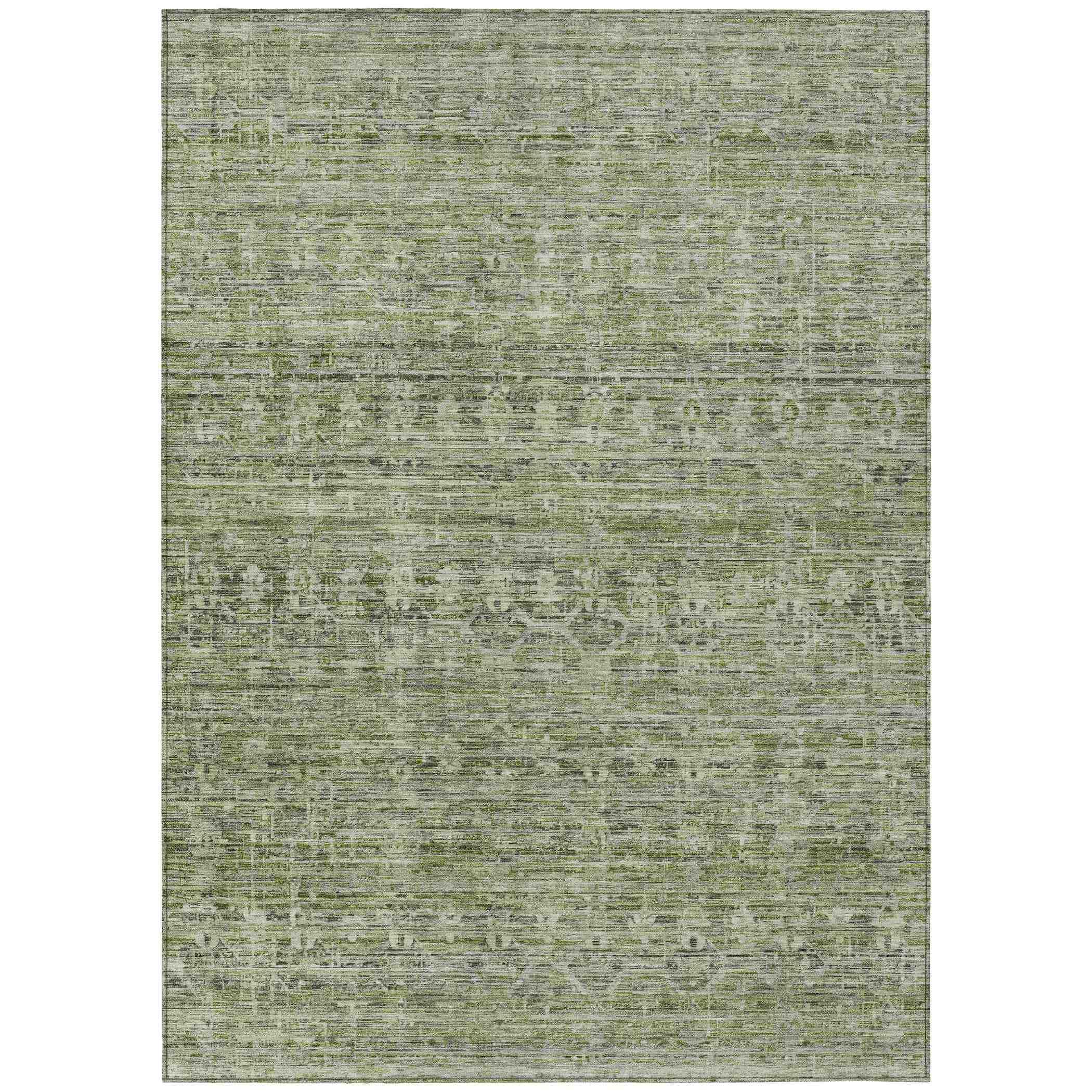 Addison Rugs Irion Green Washable Indoor-Outdoor Rug