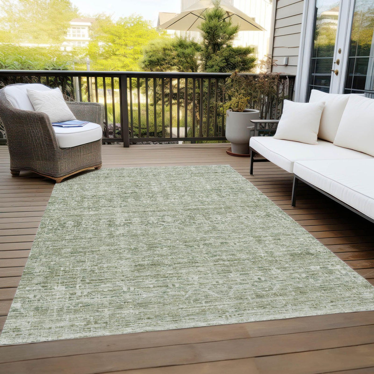 Addison Rugs Irion Sage Washable Indoor-Outdoor Rug