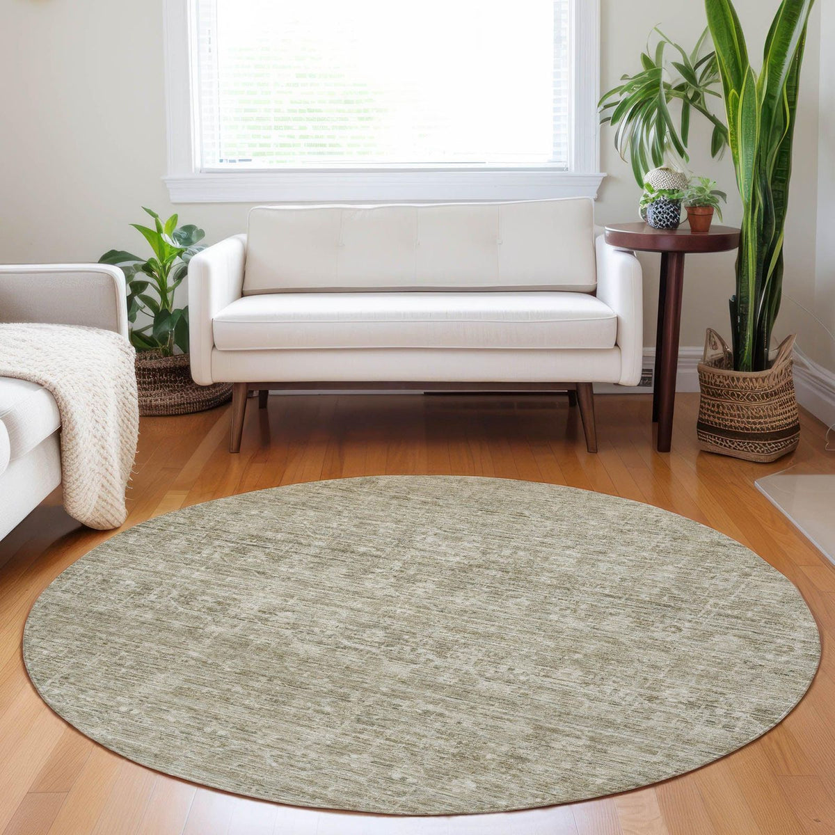 Addison Rugs Irion Taupe Washable Indoor-Outdoor Rug