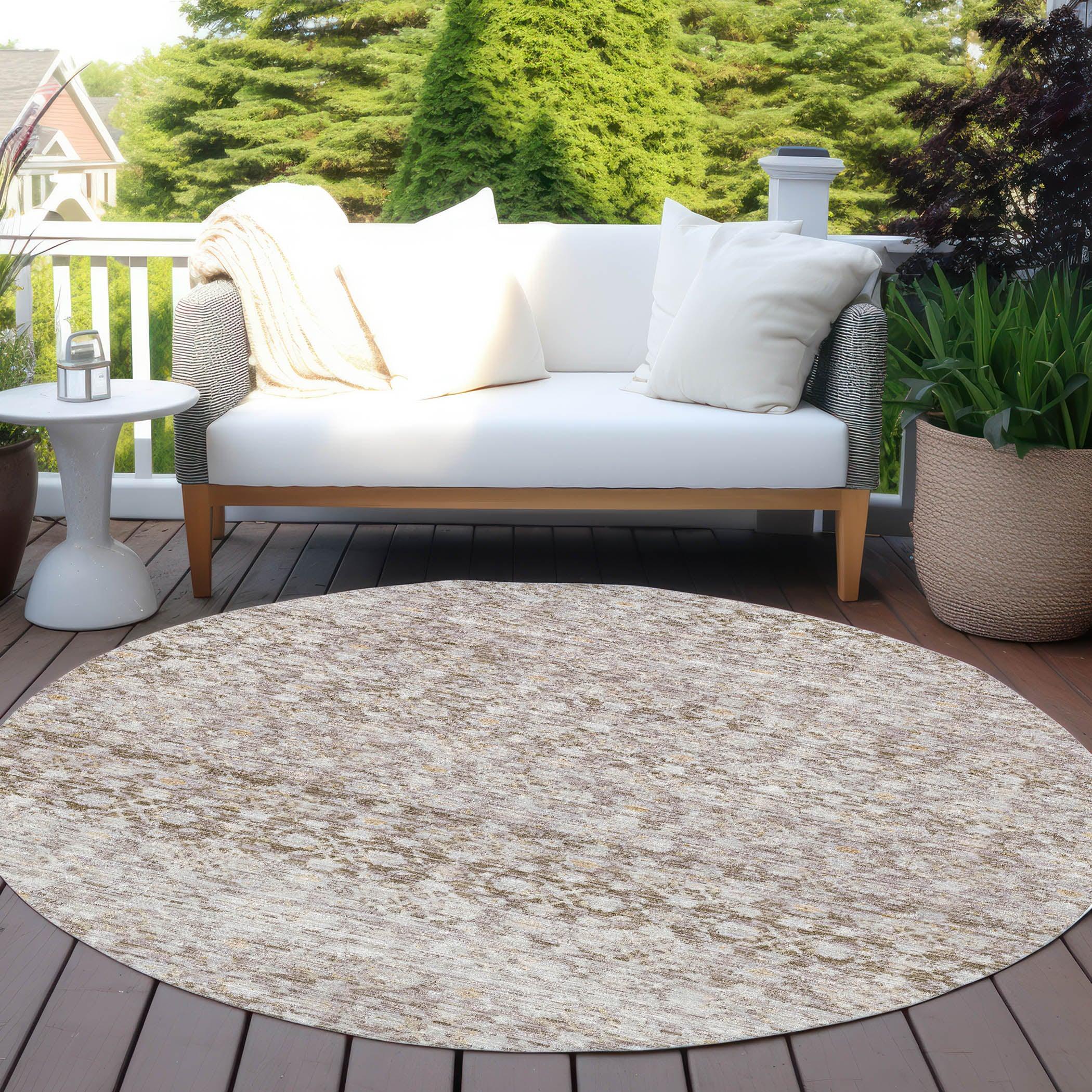 Addison Rugs Irior Brown Washable Indoor-Outdoor Rug