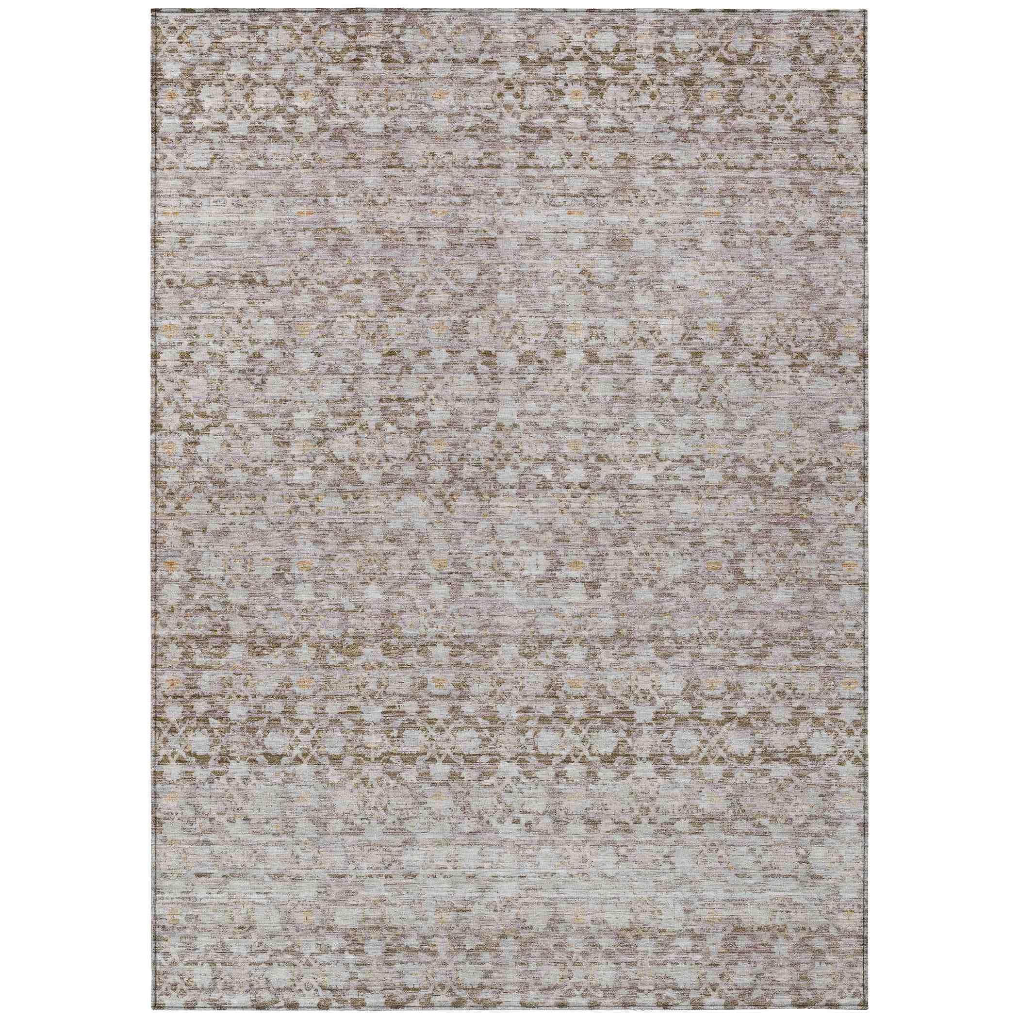 Addison Rugs Irior Brown Washable Indoor-Outdoor Rug