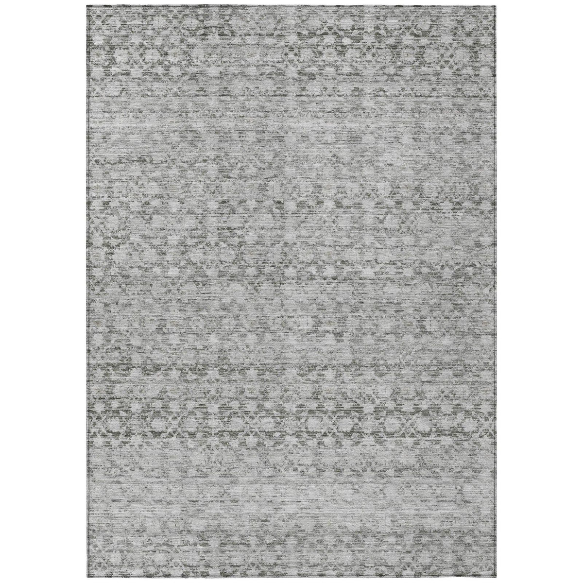 Addison Rugs Irior Gray Washable Indoor-Outdoor Rug