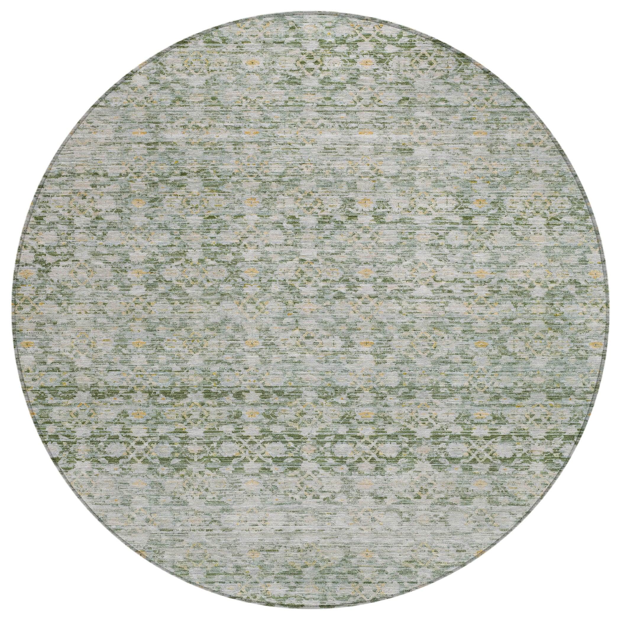 Addison Rugs Irior Green Washable Indoor-Outdoor Rug