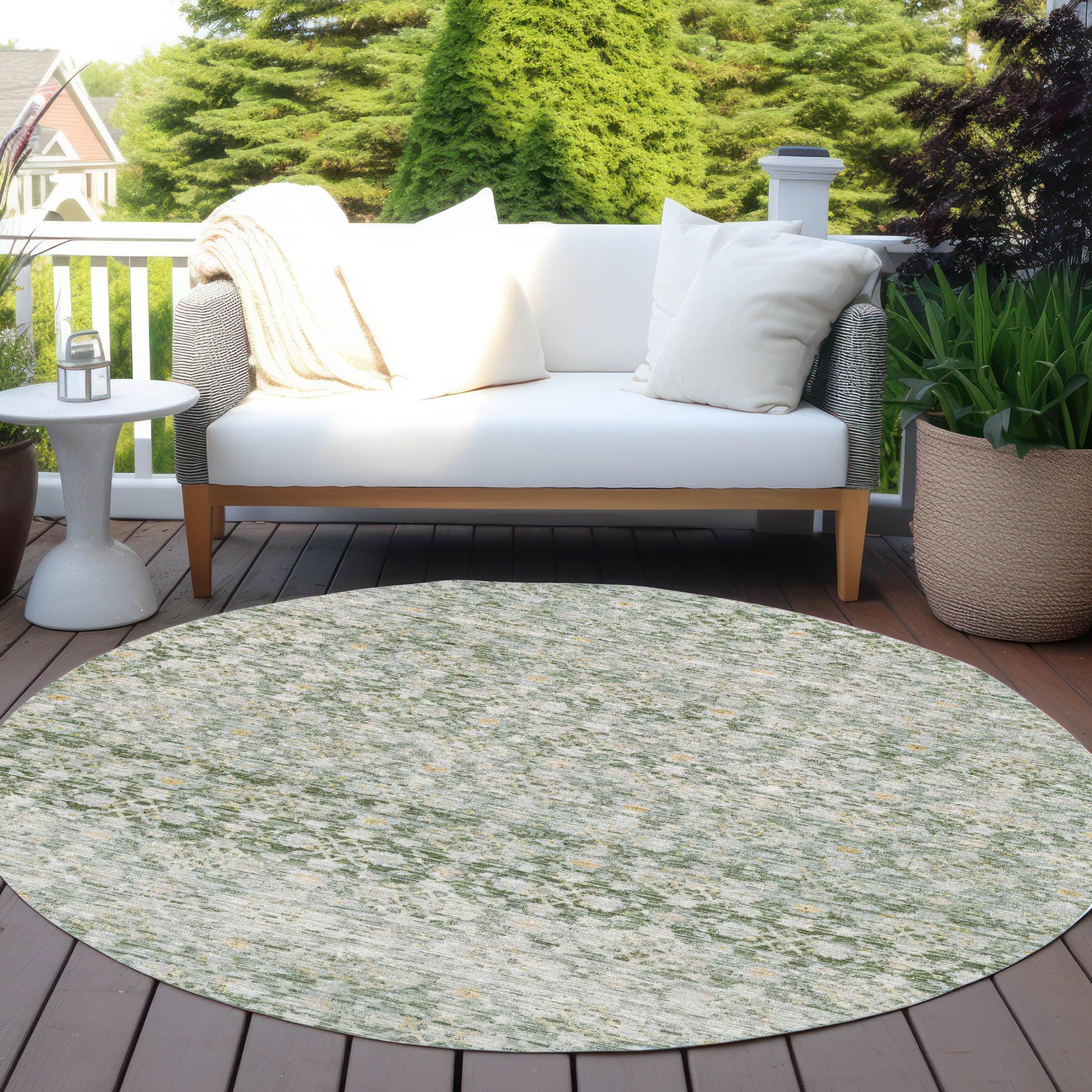 Addison Rugs Irior Green Washable Indoor-Outdoor Rug
