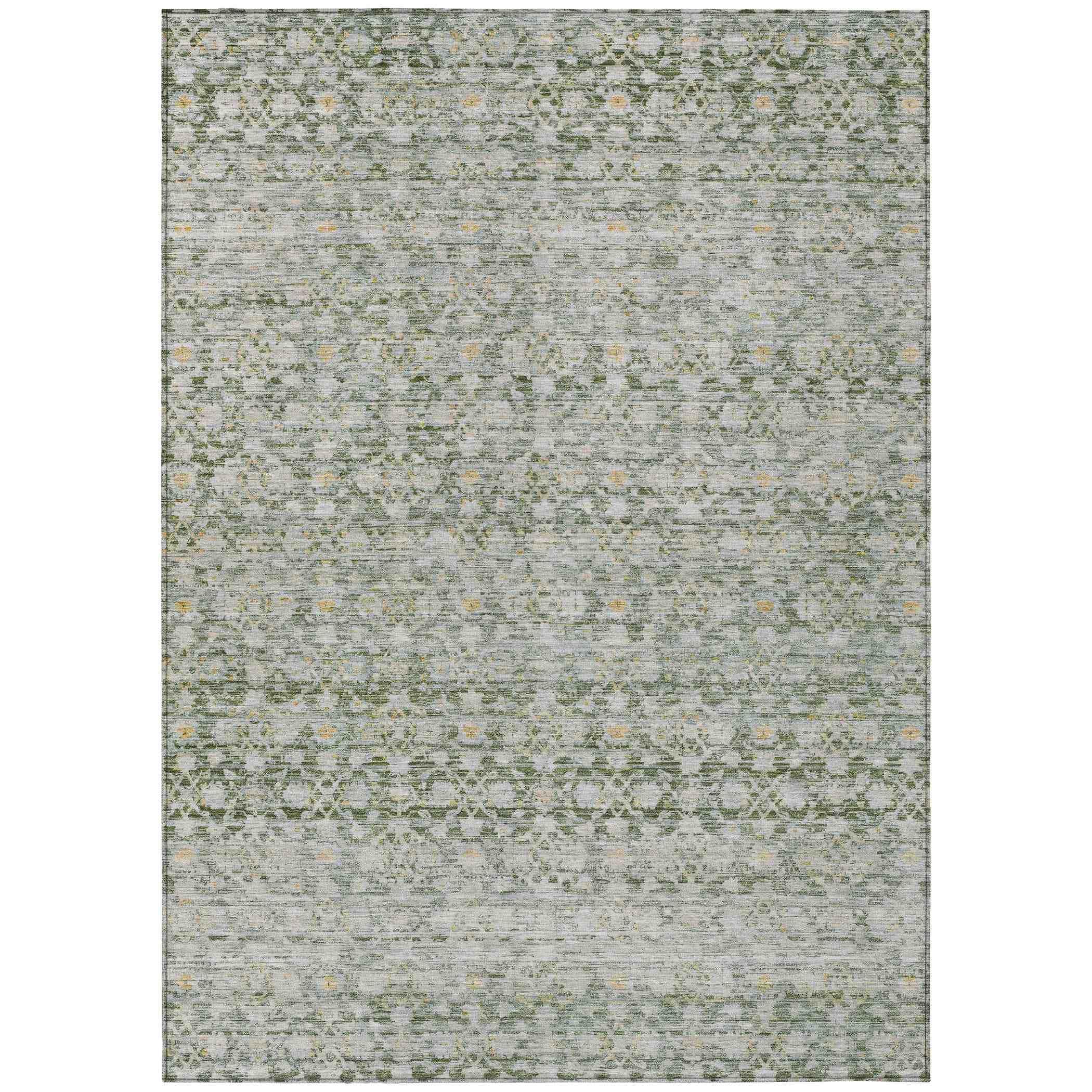 Addison Rugs Irior Green Washable Indoor-Outdoor Rug