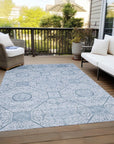 Addison Rugs Iriora Blue Washable Indoor-Outdoor Rug
