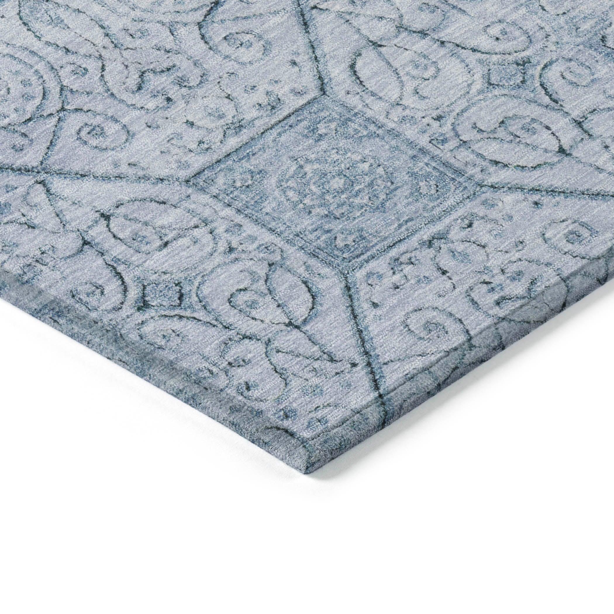 Addison Rugs Iriora Blue Washable Indoor-Outdoor Rug