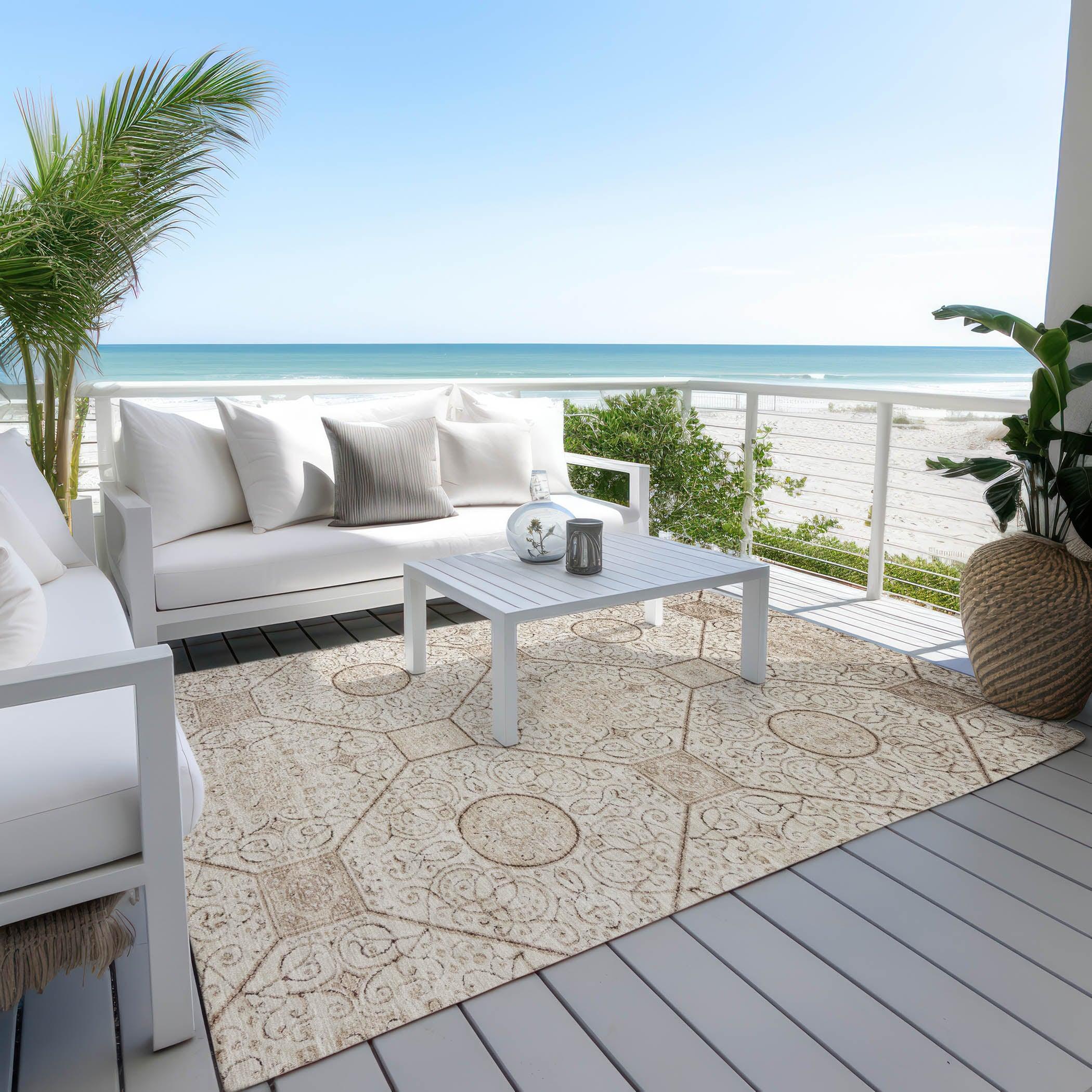 Addison Rugs Iriora Brown Washable Indoor-Outdoor Rug