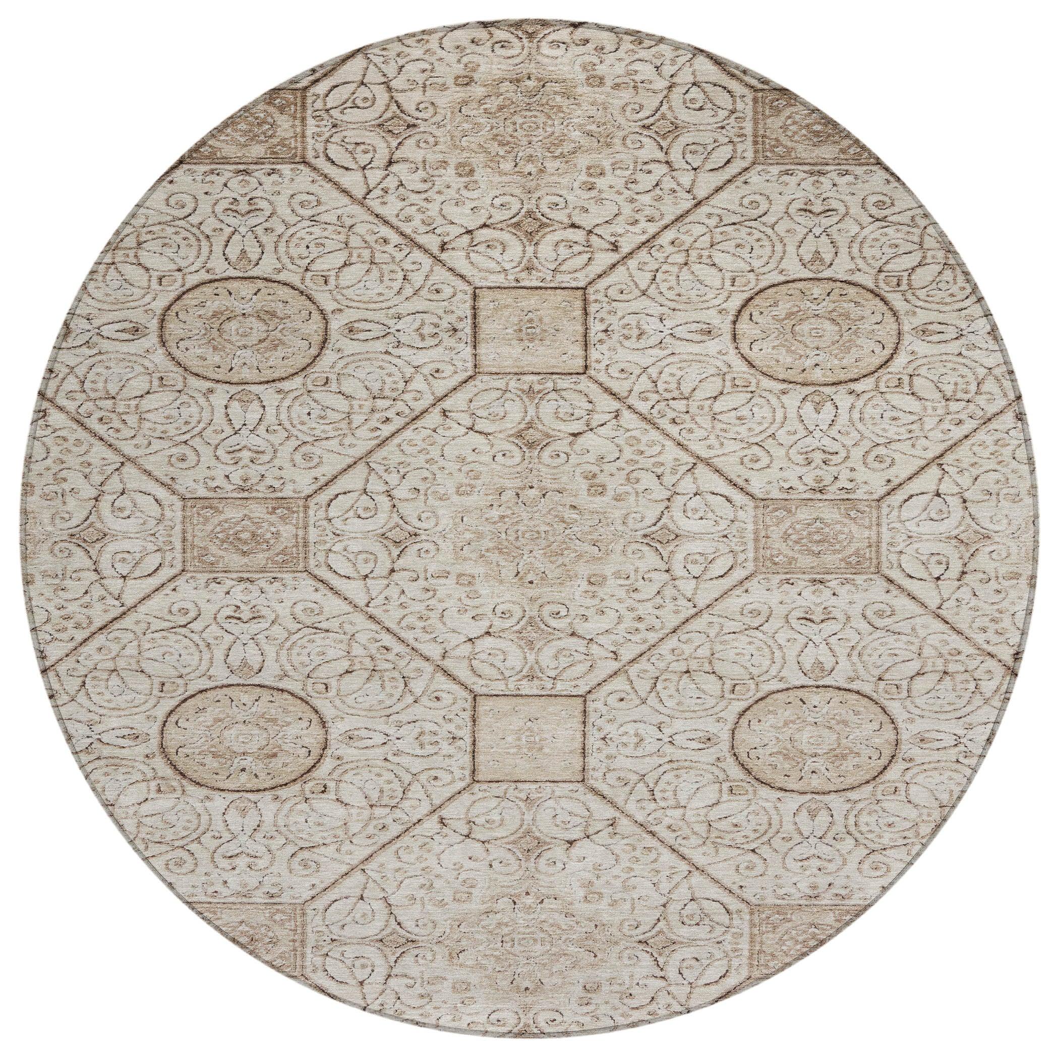 Addison Rugs Iriora Brown Washable Indoor-Outdoor Rug