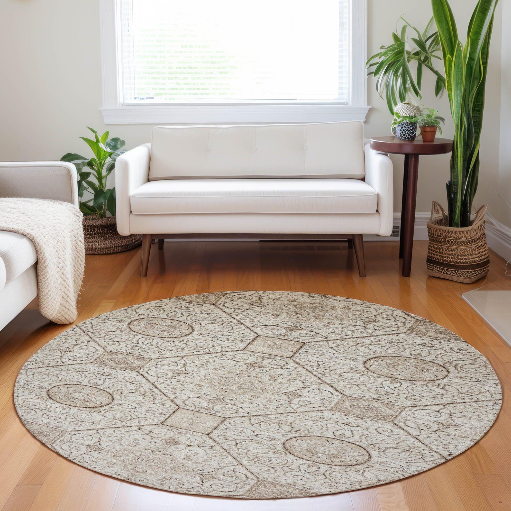 Addison Rugs Iriora Brown Washable Indoor-Outdoor Rug