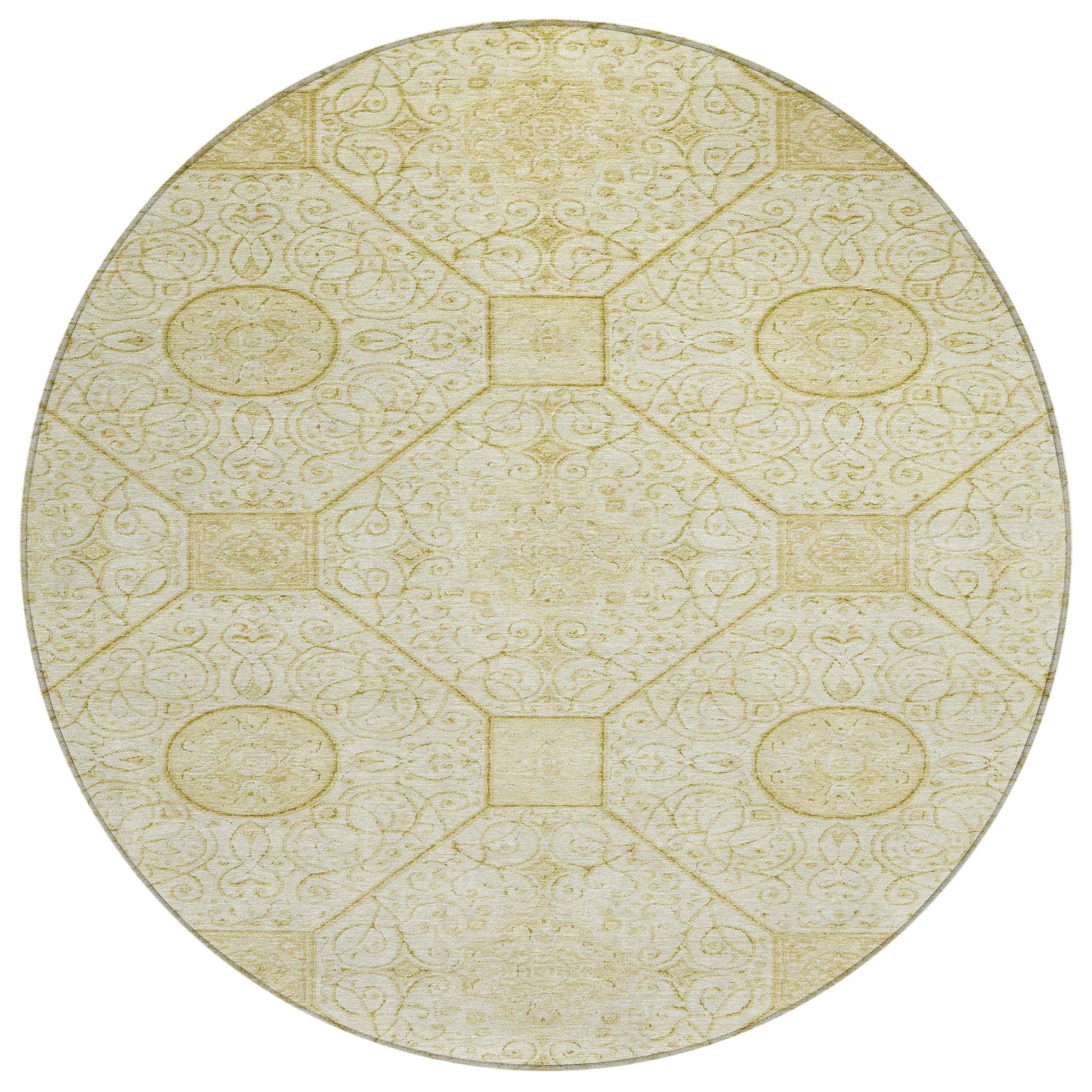 Addison Rugs Iriora Gold Washable Indoor-Outdoor Rug