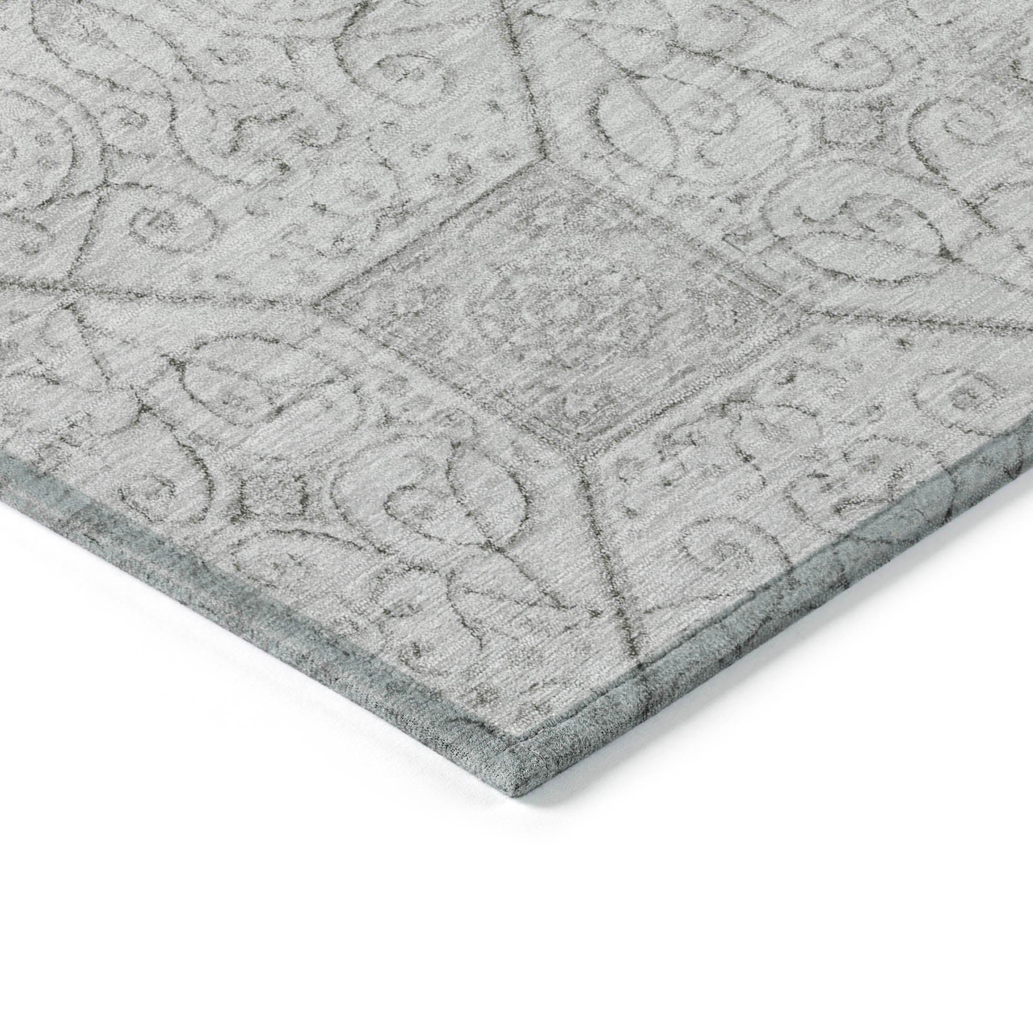 Addison Rugs Iriora Gray Washable Indoor-Outdoor Rug