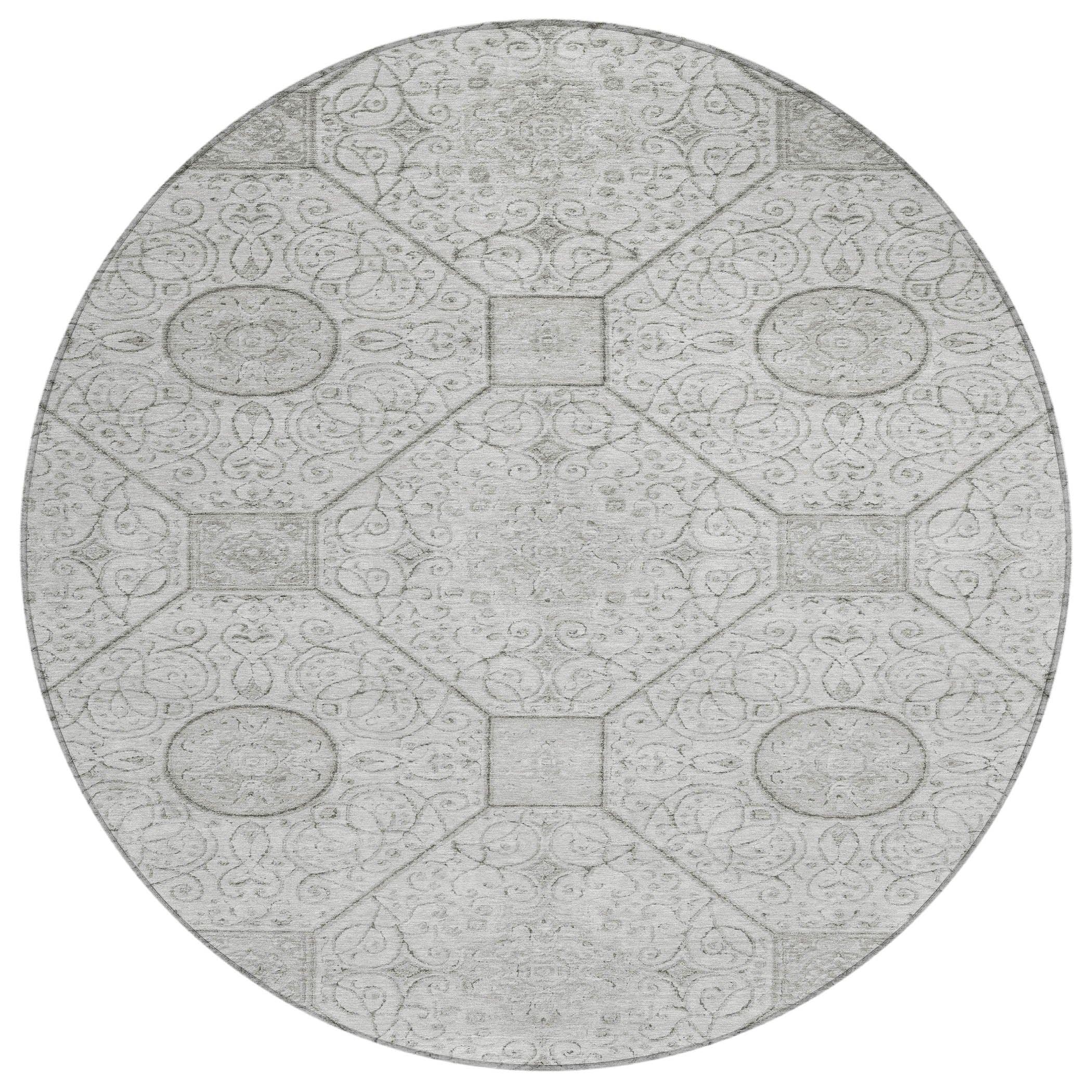 Addison Rugs Iriora Gray Washable Indoor-Outdoor Rug