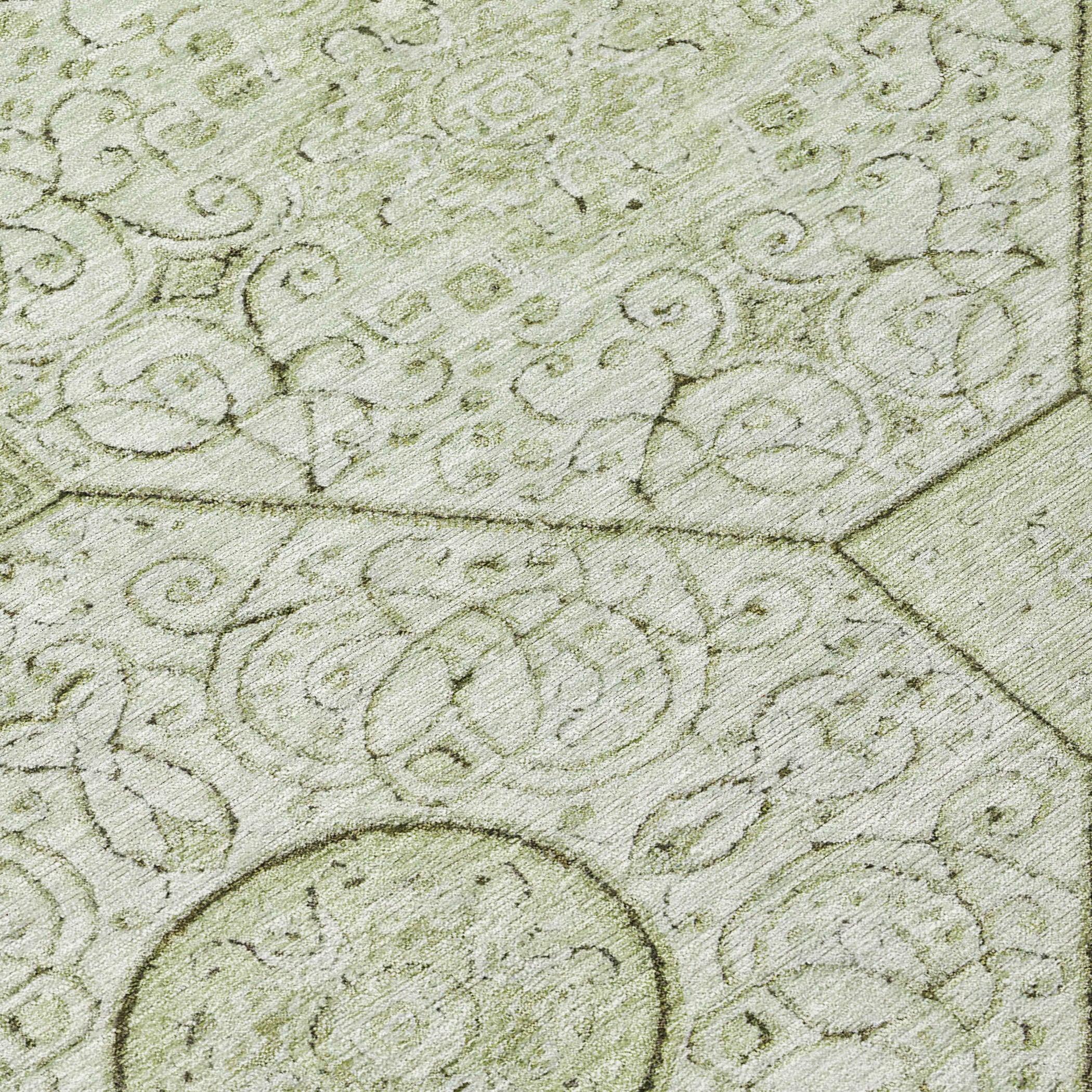 Addison Rugs Iriora Green Washable Indoor-Outdoor Rug