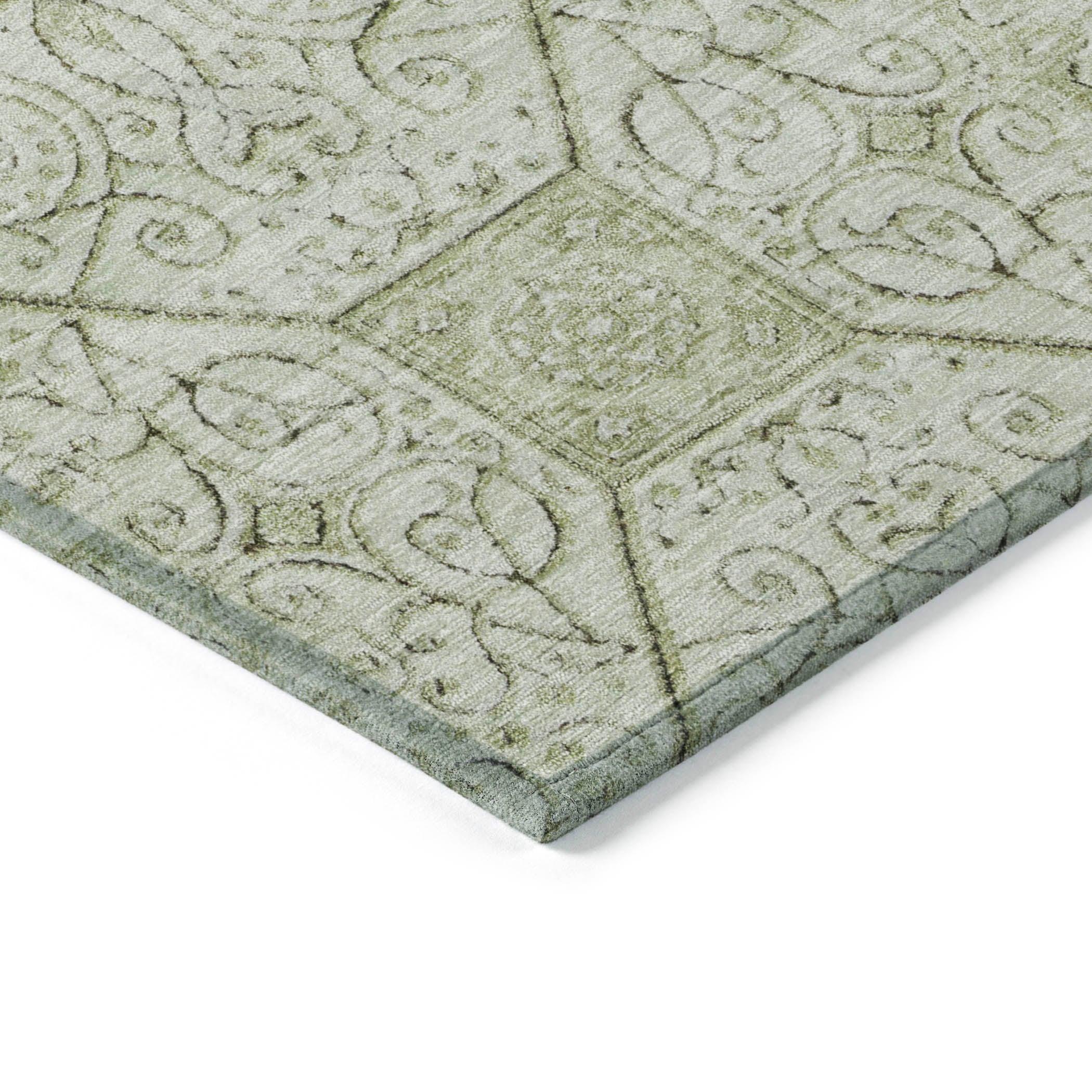 Addison Rugs Iriora Green Washable Indoor-Outdoor Rug