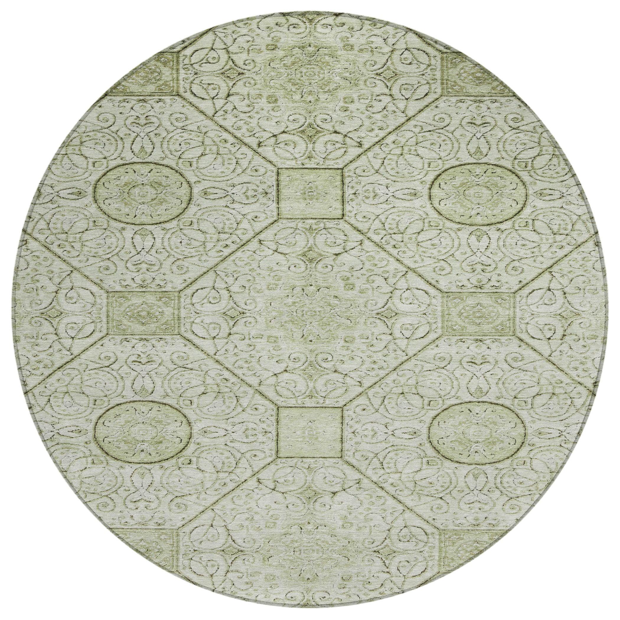 Addison Rugs Iriora Green Washable Indoor-Outdoor Rug