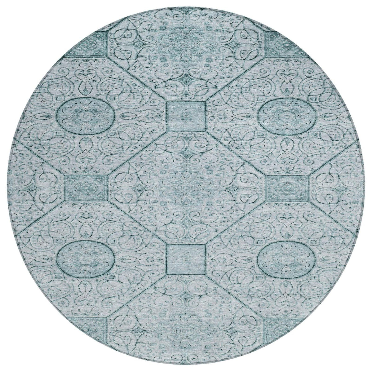 Addison Rugs Iriora Teal Washable Indoor-Outdoor Rug