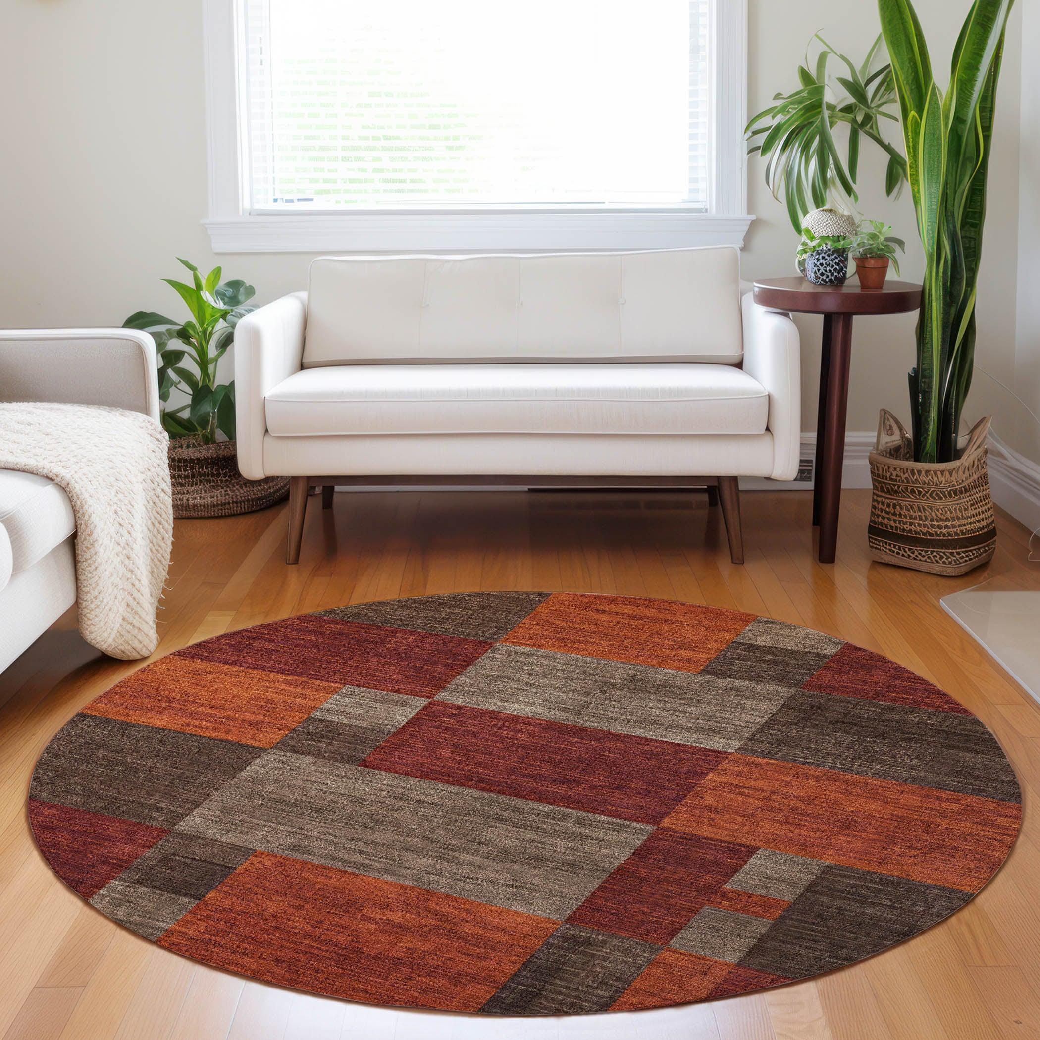 Addison Rugs Iriyn Brown Washable Indoor-Outdoor Rug