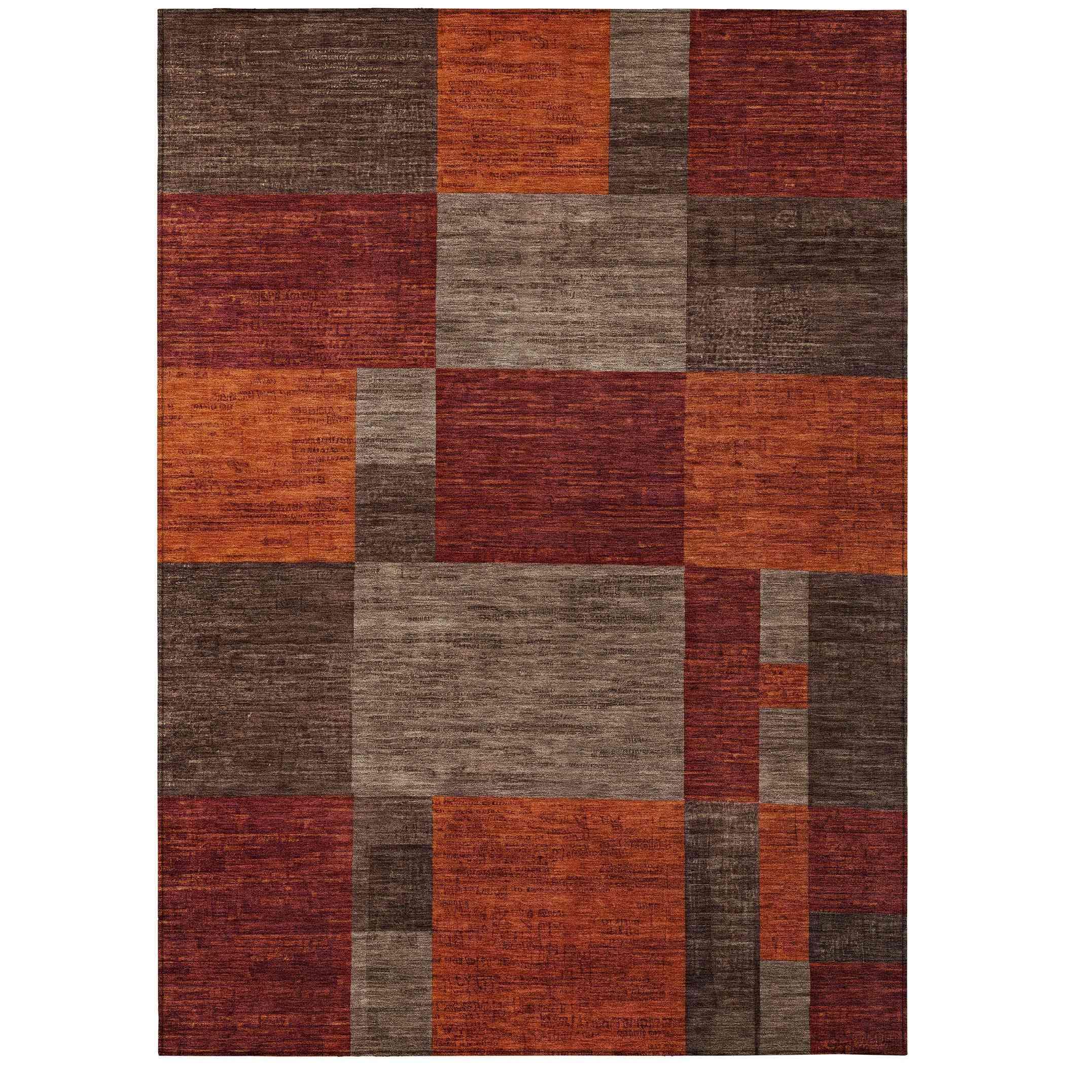 Addison Rugs Iriyn Brown Washable Indoor-Outdoor Rug