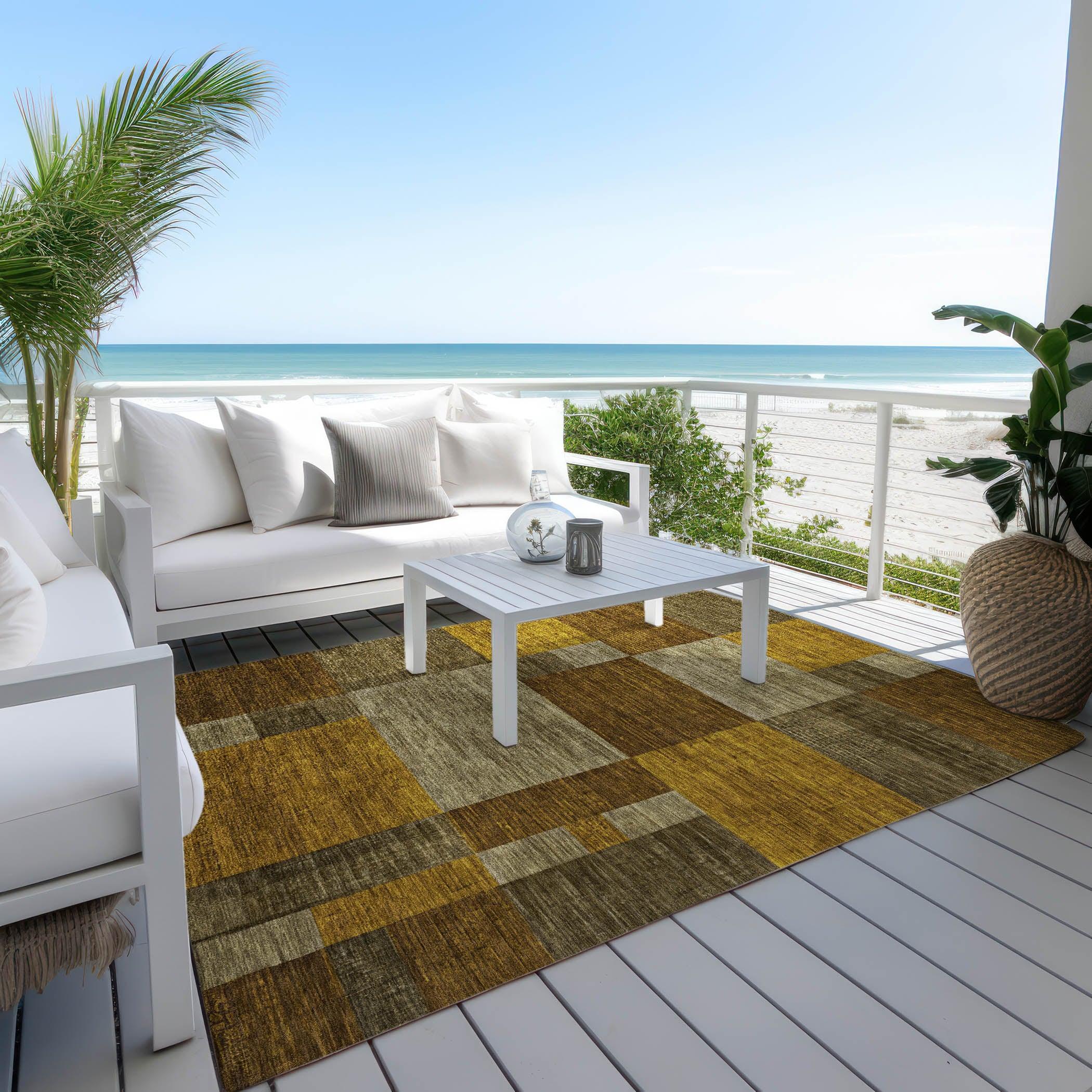Addison Rugs Iriyn Gray Washable Indoor-Outdoor Rug
