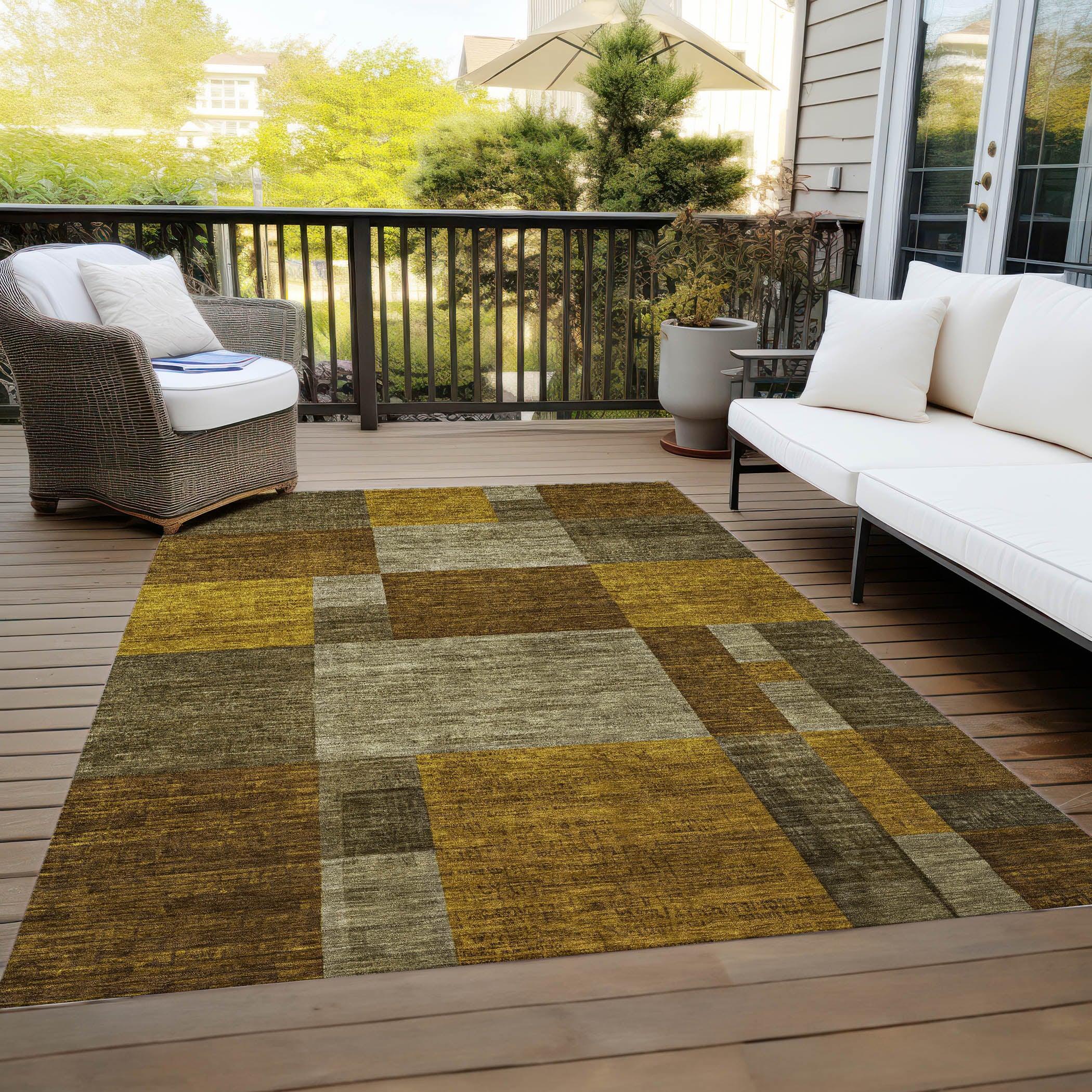 Addison Rugs Iriyn Gray Washable Indoor-Outdoor Rug