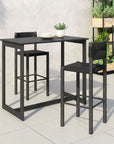 Zuo Modern Iska Aluminum Outdoor Barstool 2PC
