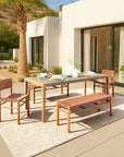 Zuo Modern Iska Aluminum Outdoor Bench