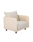 Ivory Coast Fabric Outdoor Club Chair-Outdoor Accent Chairs-LH Imports-LOOMLAN