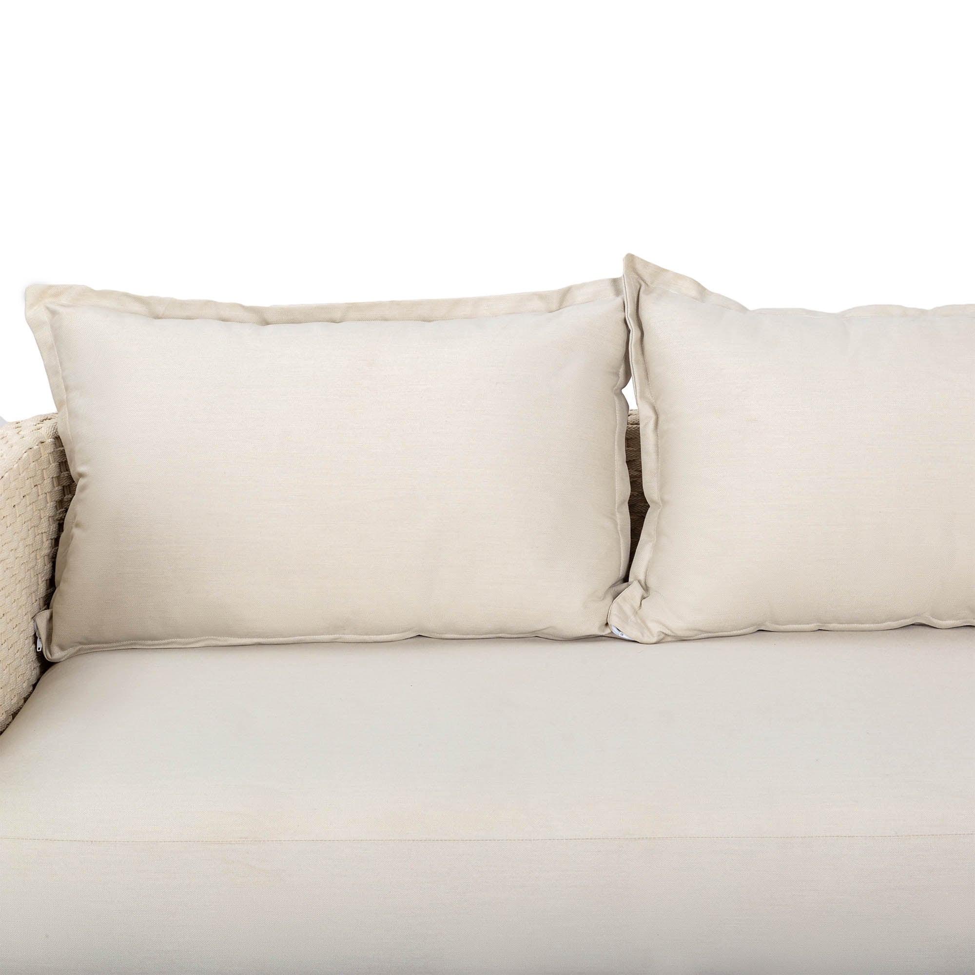 Ivory Coast Fabric Outdoor Loveseat