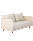 Ivory Coast Fabric Outdoor Loveseat