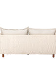 Ivory Coast Fabric Outdoor Loveseat