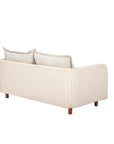 Ivory Coast Fabric Outdoor Loveseat