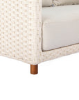 Ivory Coast Fabric Outdoor Loveseat