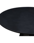 Templo Concrete and Steel Black Outdoor Round Dining Table