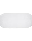 Eris White Concrete & Steel Oval Outdoor Dining Table