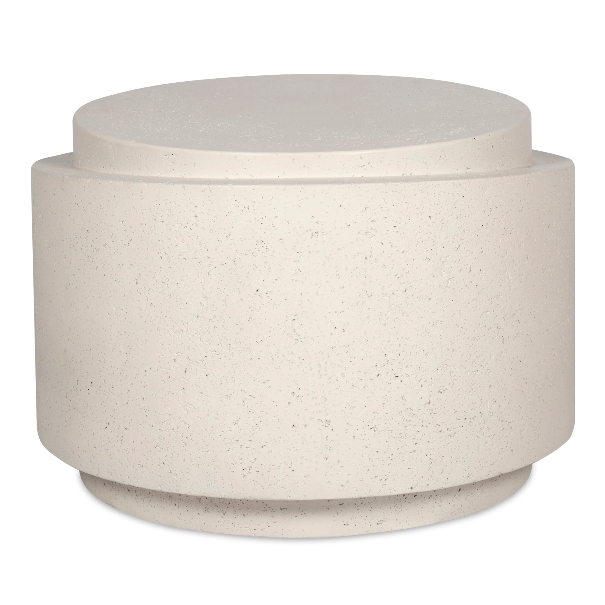 Cosmo Concrete and Stone Outdoor Round Accent Table