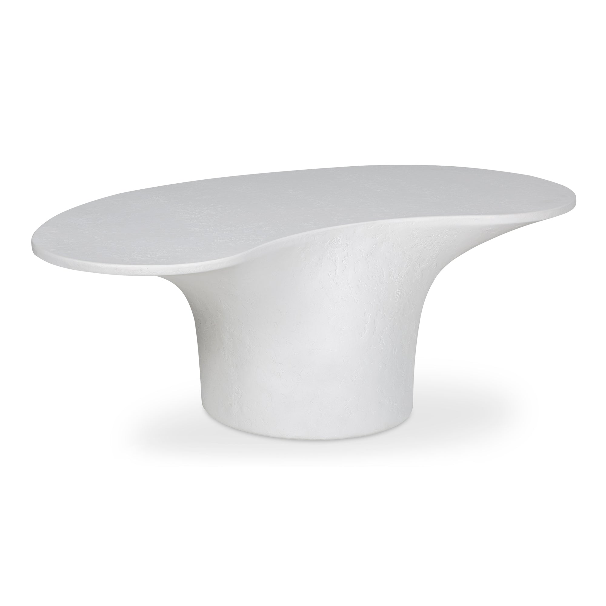 Yumi Concrete Outdoor Oval Coffee Table