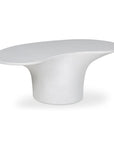 Yumi Concrete Outdoor Oval Coffee Table