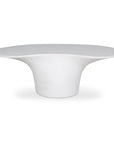 Yumi Concrete Outdoor Oval Coffee Table