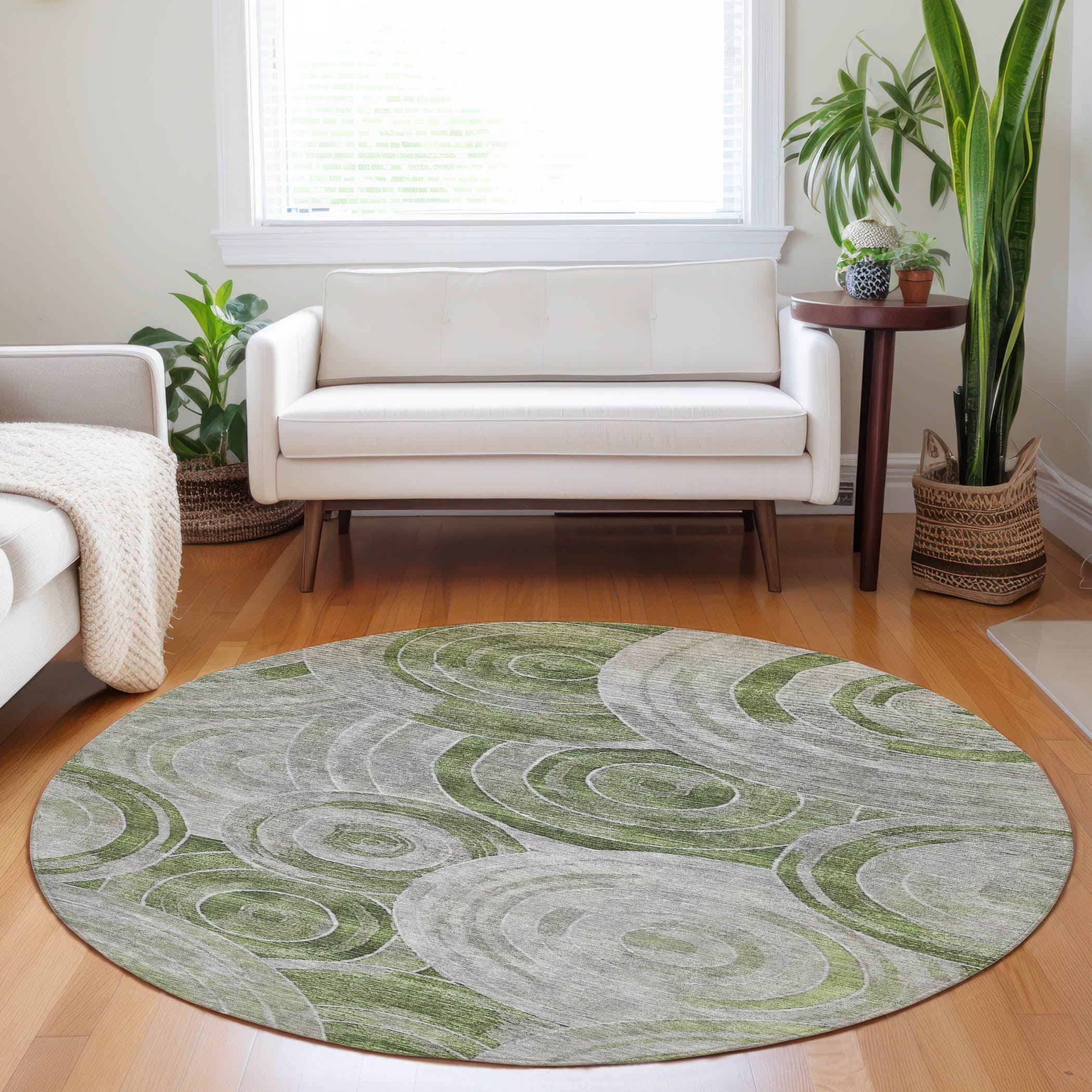 Addison Rugs Jaelain Aloe Washable Indoor-Outdoor Rug