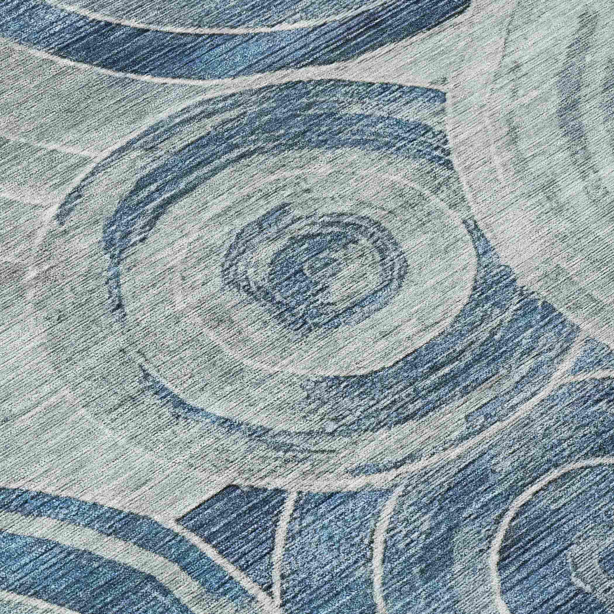 Addison Rugs Jaelain Blue Washable Indoor-Outdoor Rug