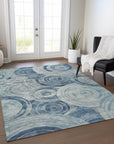 Addison Rugs Jaelain Blue Washable Indoor-Outdoor Rug