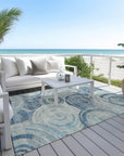 Addison Rugs Jaelain Blue Washable Indoor-Outdoor Rug